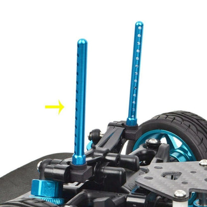 4pcs Aluminum Alloy Body Posts Mount for Tamiya TT-01 TT01 1/10 RC Car Upgrade]
