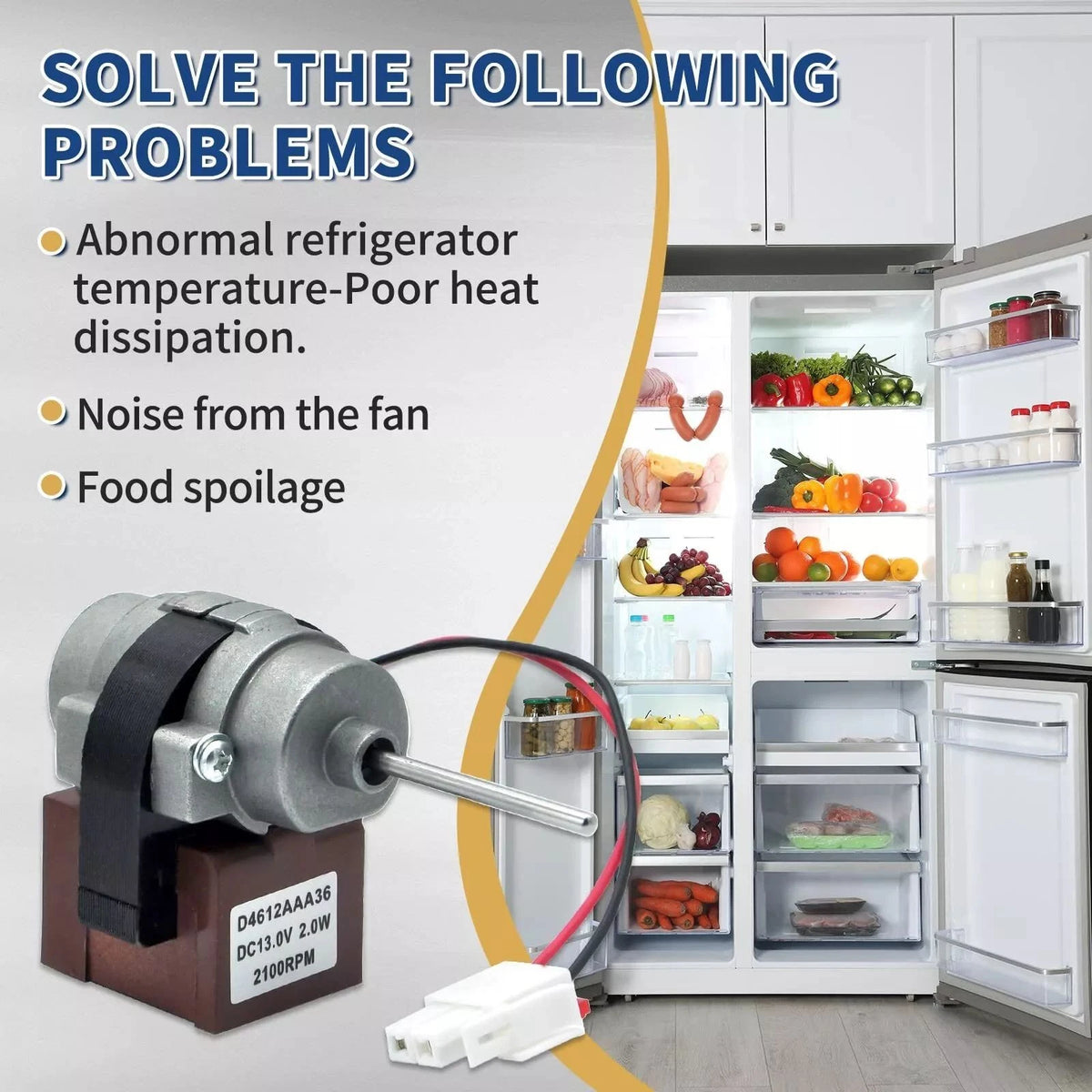 Refrigerator Evaporator Fan Motor Part Replace For Kenmore Seamless Installation