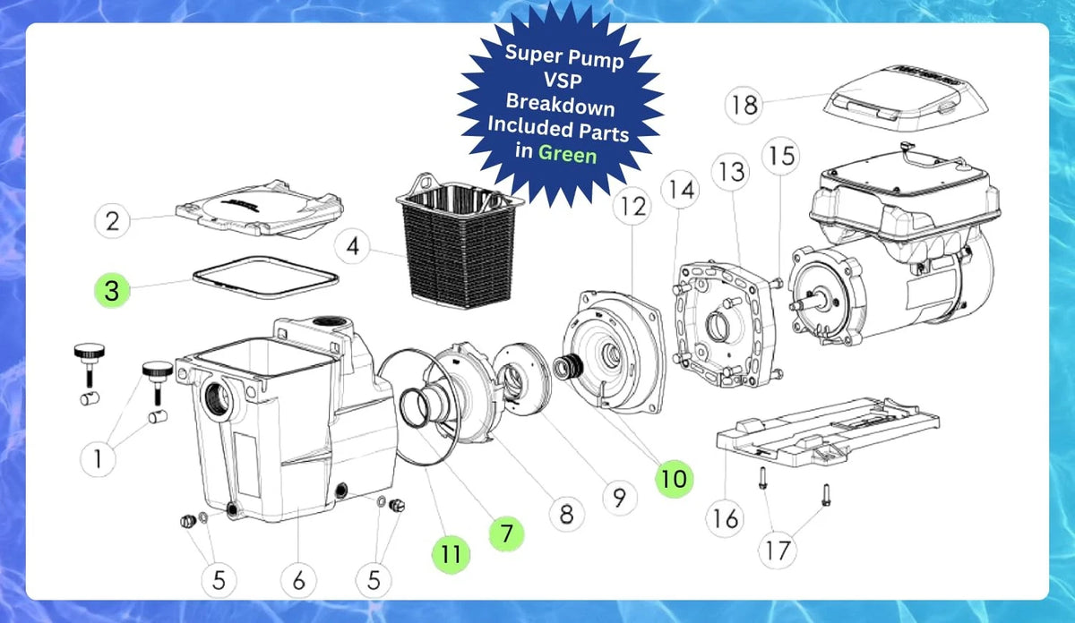 KitKing - SPX1600TRA Super Pump Seal Replacement Standard,  Version