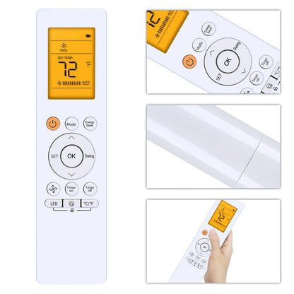 RG10G4(B2)/BGEFU1 Remote Control For Midea Air Conditioner With backlight