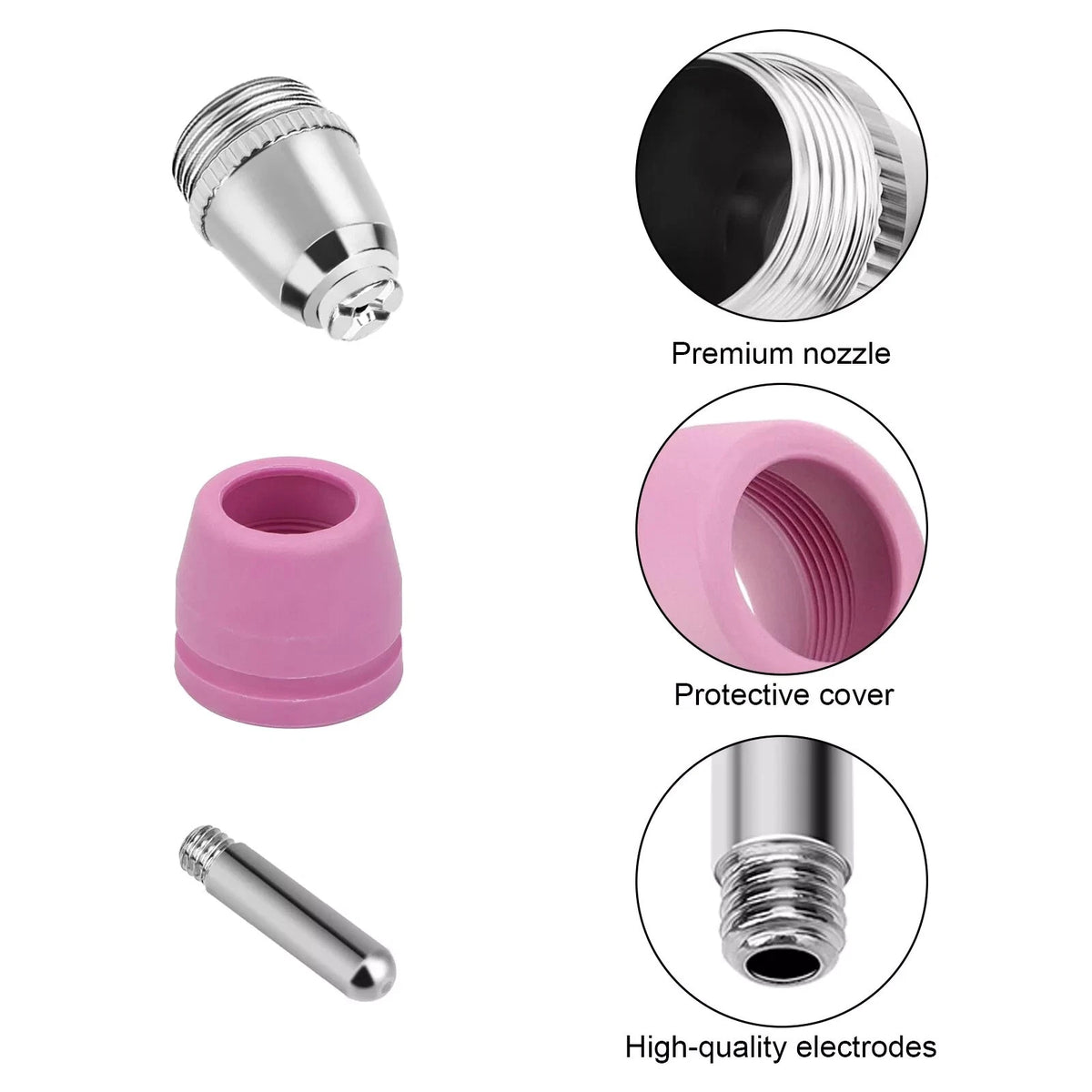 24pcs Plasma Cutter Torch Consumables Tip for CUT60SP, CUT50DP, CUT50PI