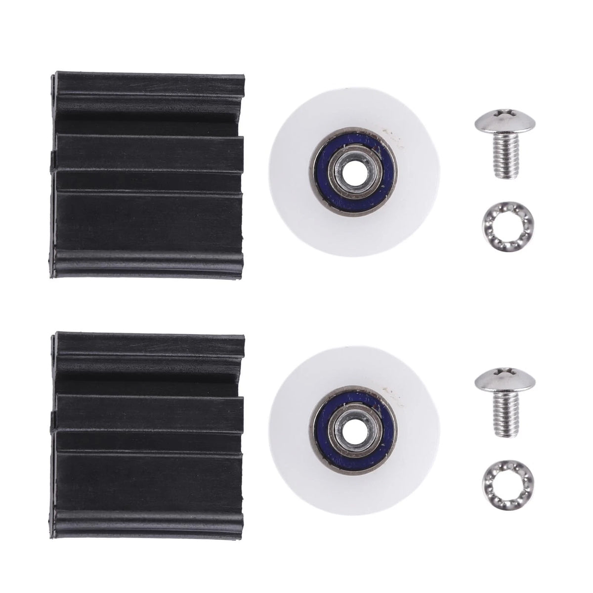 Greenhouse Door Wheel Replacement Kit, 22mm Halls Sliding black