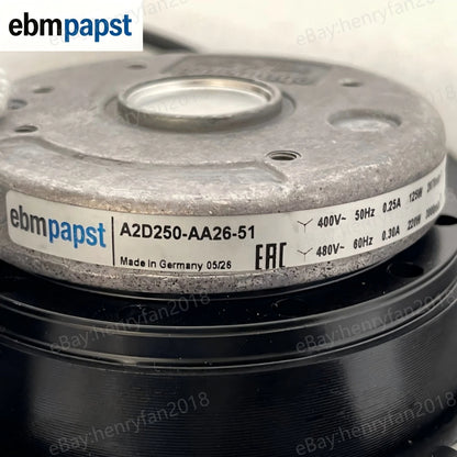A2D250-AA26-51 for ebmpapst AC  Axial Fan for Inverter & Heating Furnace Cooling