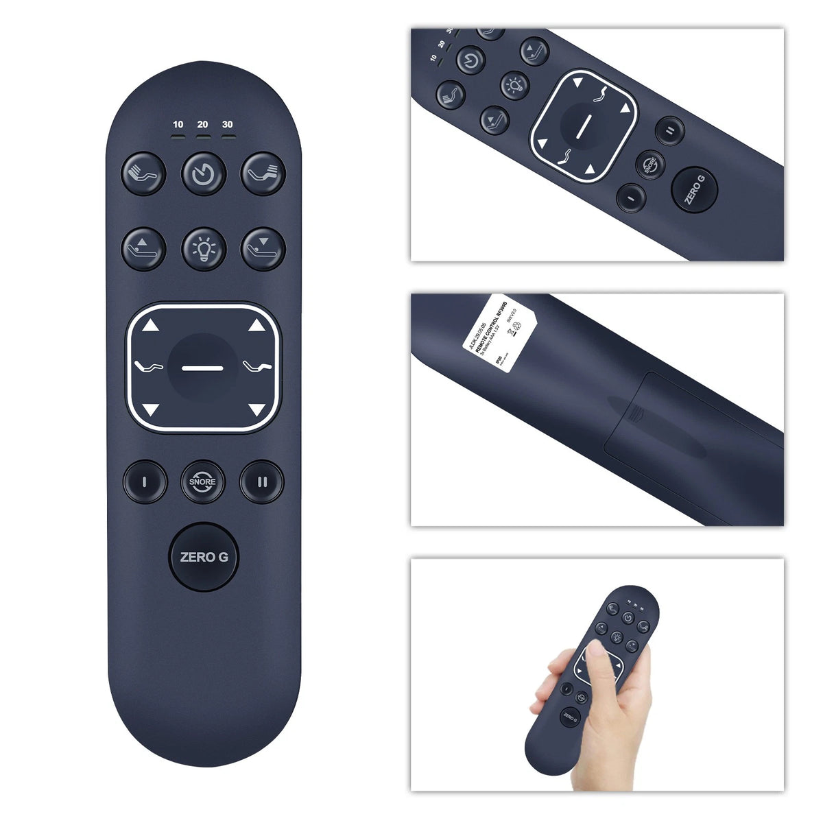 RF370E Remote Control For Beautyrest Ergomotion Smart Adjustable Base Bed