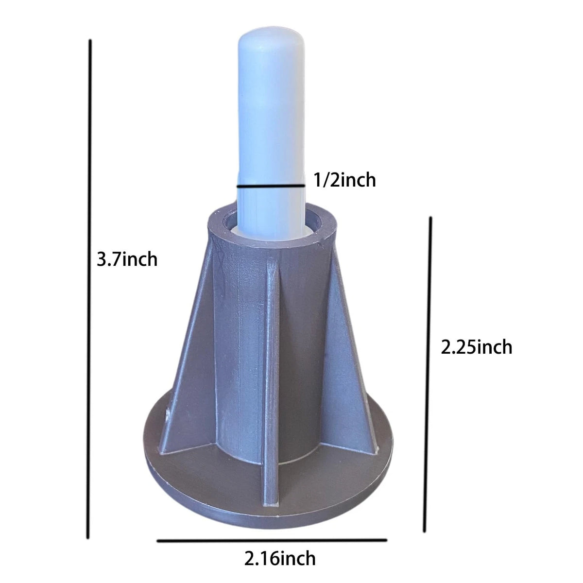 Home's Place Steel Stem Bed Frame Feet to Replace Wheels. Prevent Dark Brown