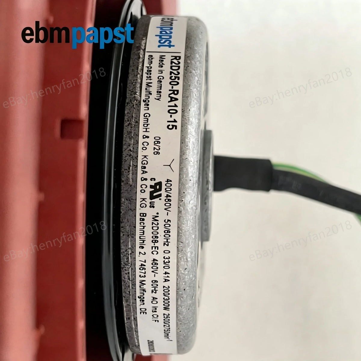 R2D250-RA10-15 for ebmpapst AC 400V Backward Curved Centrifugal Cooling Fan