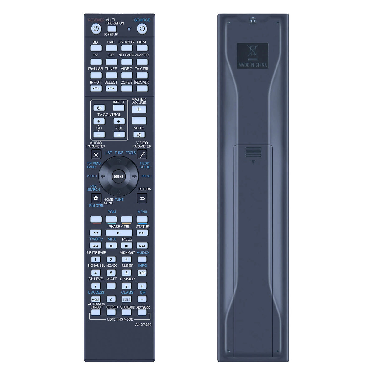 AXD7596 Remote Control For Pioneer AV Receiver SCLX75 VSX918V VSX1020K