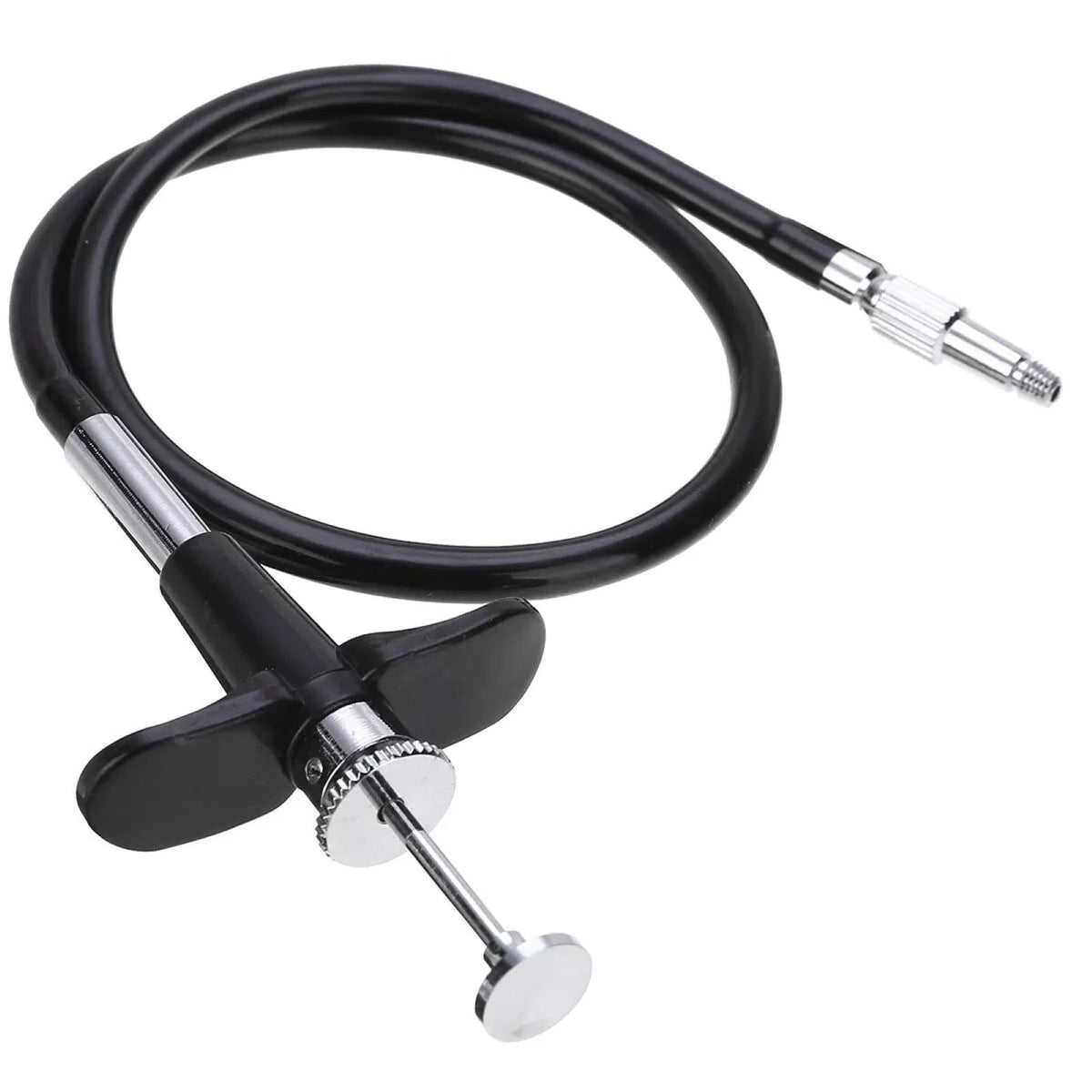 Sturdy Steel Center Locking Cord Shutter Release Cable Auto Lock Camera 100cm