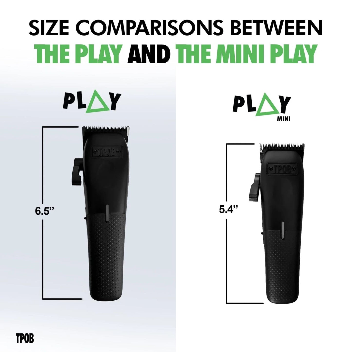 TPOB Mini Play Professional Hair Clippers (Black) Black