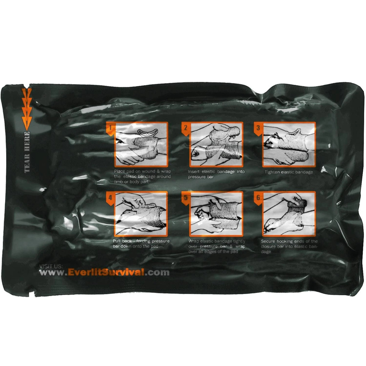 EVERLIT Israeli 6 Inch Emergency Bandage Compression 6 (Pack of 3)
