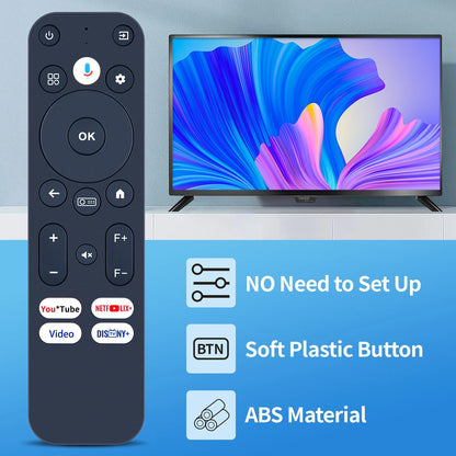 Replacement Remote Control For ETOE Whale Pro Android TV Projector Voice