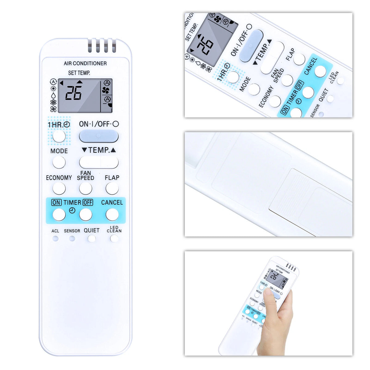 RCS-7HS4E-G Remote Control For Sanyo Air Conditioner RCS-AX1/3 RCS-7S2EG