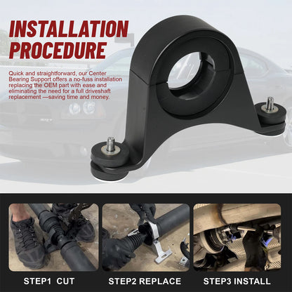 For Dodge Charger Challenger Chrysler 300 Center Bearing Support Solution Black