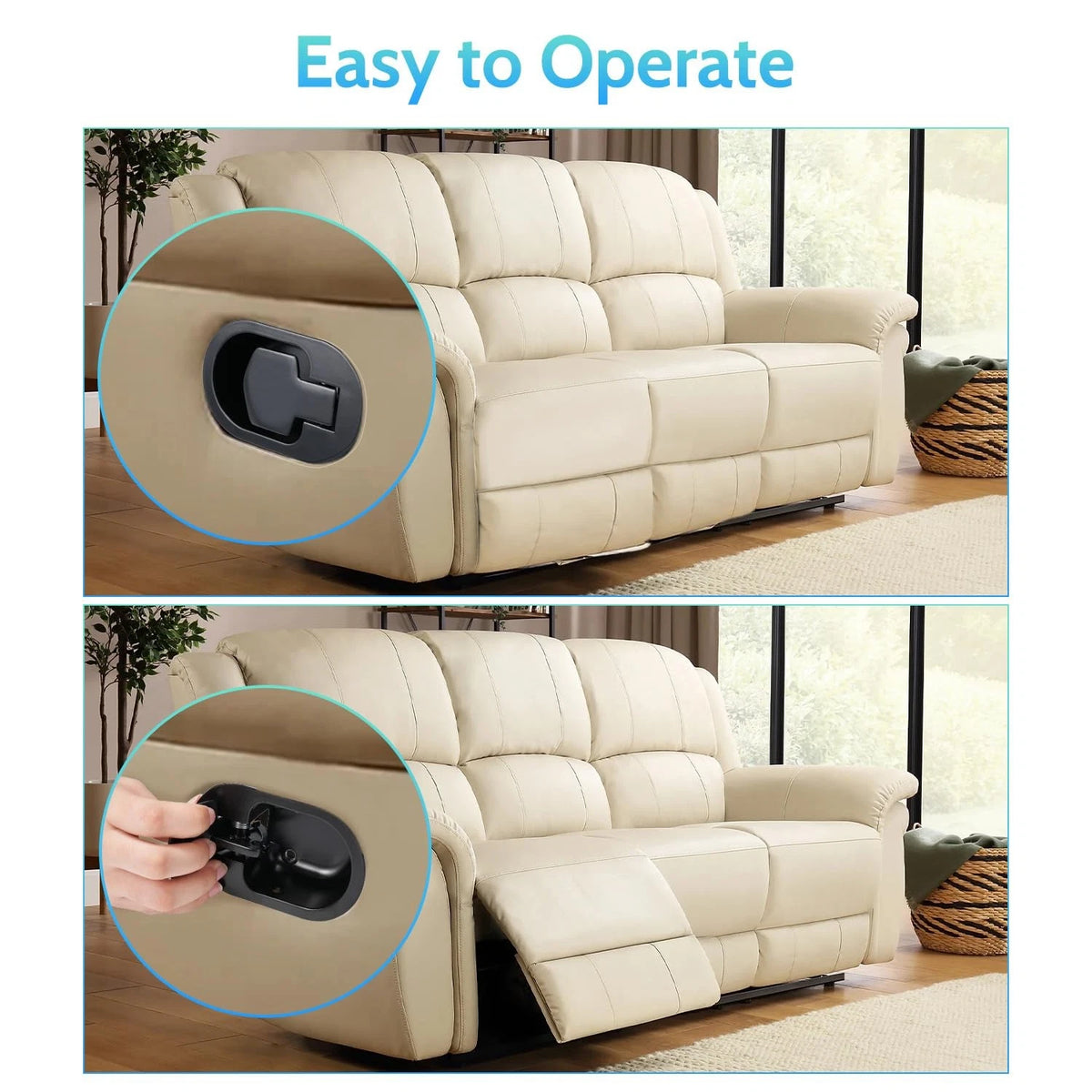 Sopito Universal All-Metal Recliner Handle Replacement handle, Black