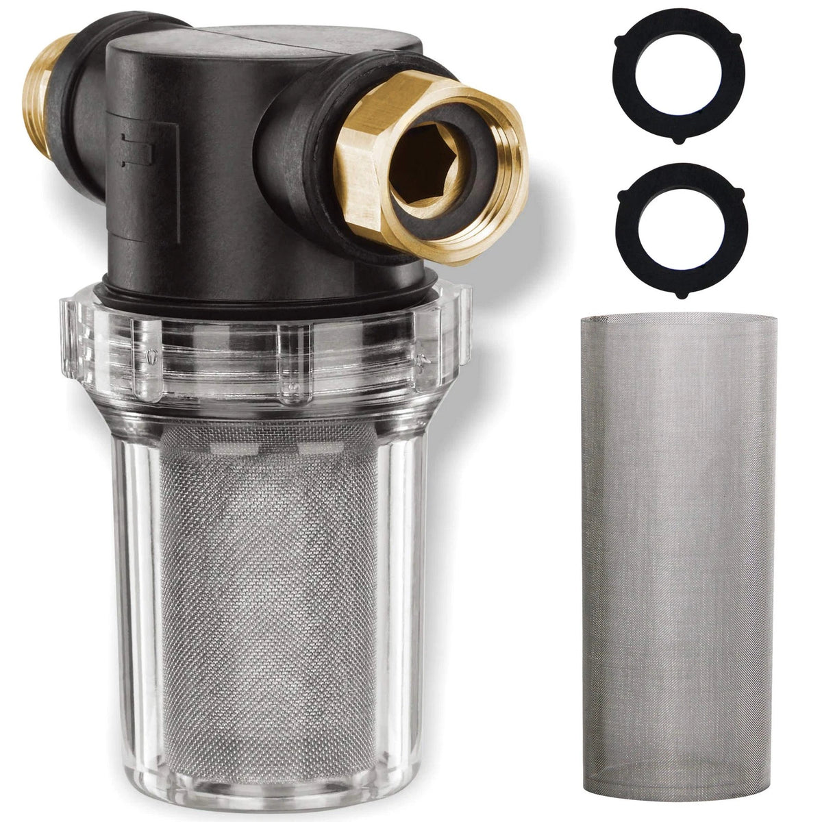 Twinkle Star Hose Filter Attachment Line Water with 1 Pcs, black