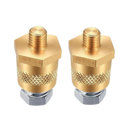 Positive Negative Battery Terminal Extenders Kit 2PCS Brass Connectors Car Auto