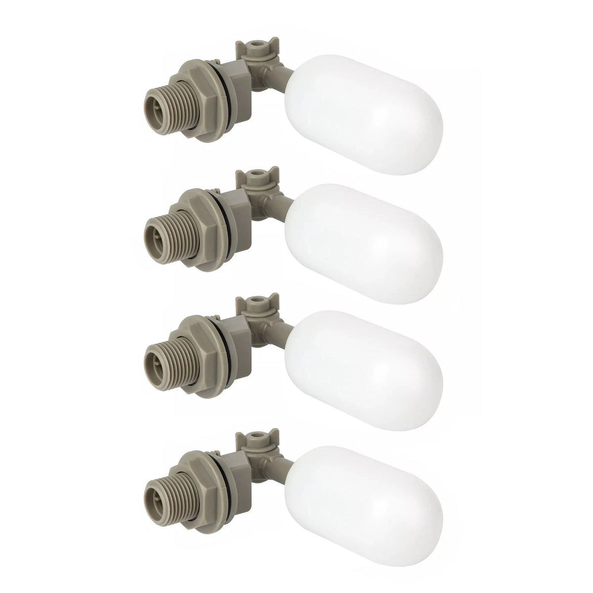 4pcs 1/2" Ball Float Valve Adjustable Arm Water Level Control Auto Fill Stop