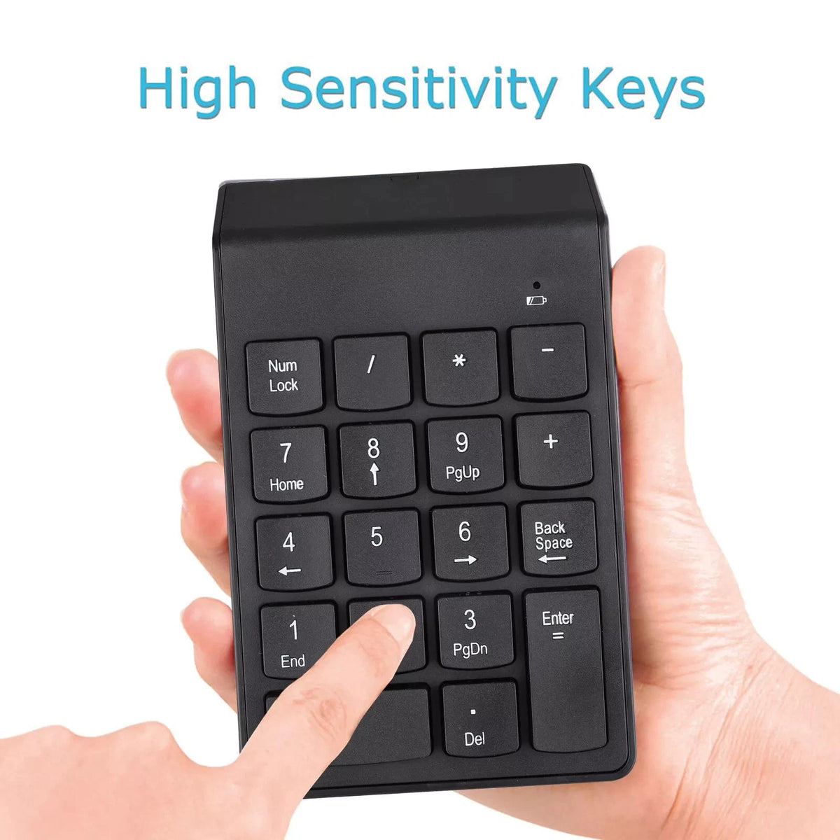 Plug-N-Play 18-Key 2.4GHz Wireless USB Number Keyboard For Laptop/Desktop PC