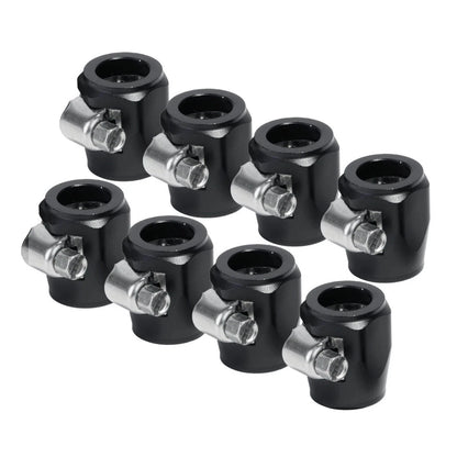 For 3/8" Hose 8Pcs AN6 Finisher Clamp Set Replacement Aluminum Professional