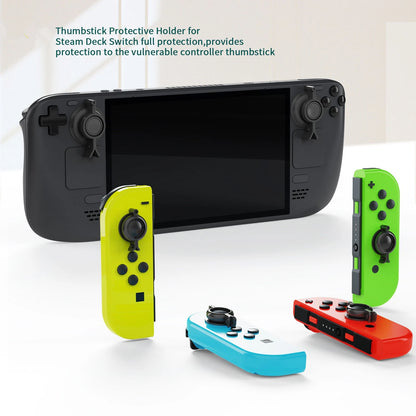 Thumb Grip Cap Cover&Back Bracket & Type-C Adapter For Steam Deck/Switch/OLED c