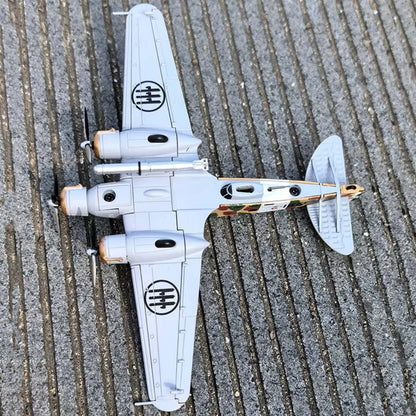 11cm Long 1/144 Scale Diecast SM.79 Sparviero Bomber Model Aircraft Toy