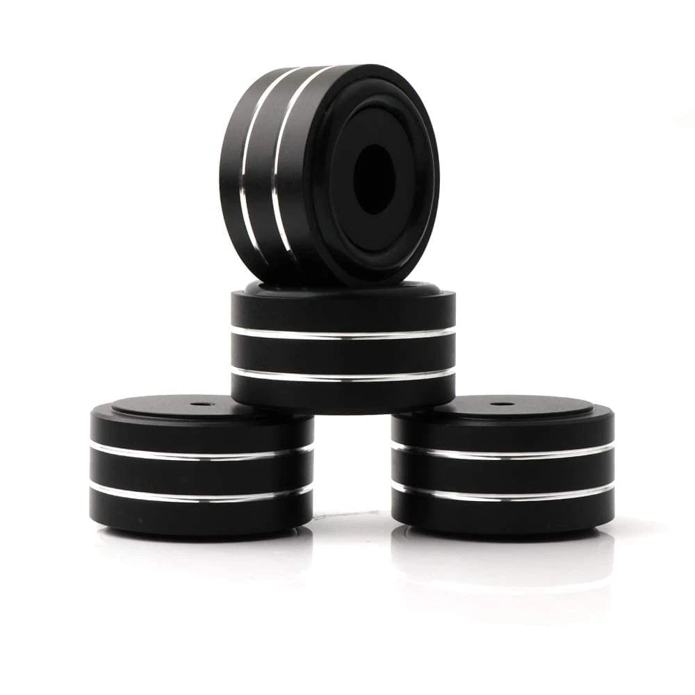 Monosaudio 4Pcs 40x20mm Speaker Isolation Feet Single-sided 3M Black