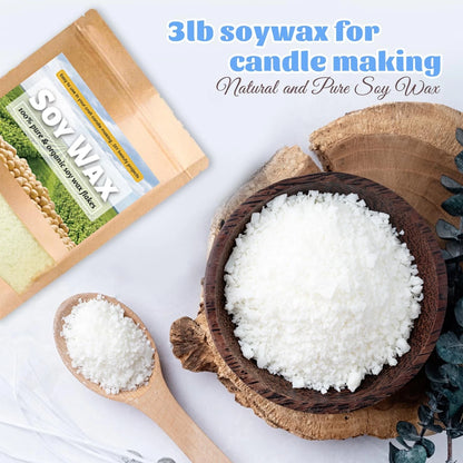 Soy Wax for Candle Making Kit - DIY Melting Pot 5pcs, white