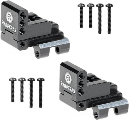 RampCrab Rear Axle Truss Upper Links Mount for SCX24 AX24 RC 2 Sets, Black