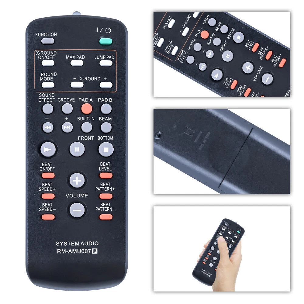 RM-AMU007 Remote Control For Sony LBT-ZUX9 FST-ZUX9 SS-ZUX9 HCD-ZUX9