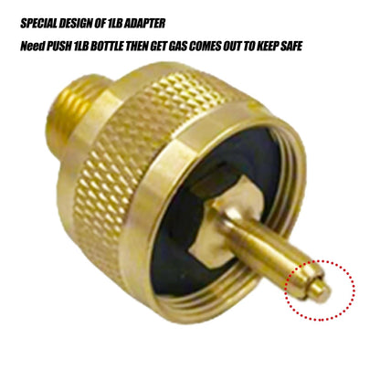 MENSI Weed Torch Gas Propane Tank Bottle Converter Kit, 1lb Fitting with...