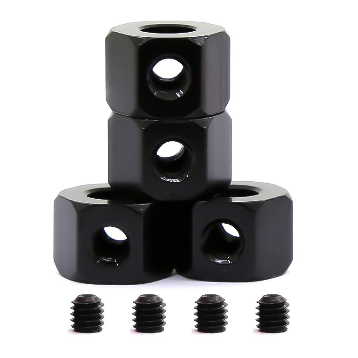 4PCS 5mm to 12mm Wheel Hub Hex Adapter For WPL D12 C14 C24 B14 B16 MN D90 D91