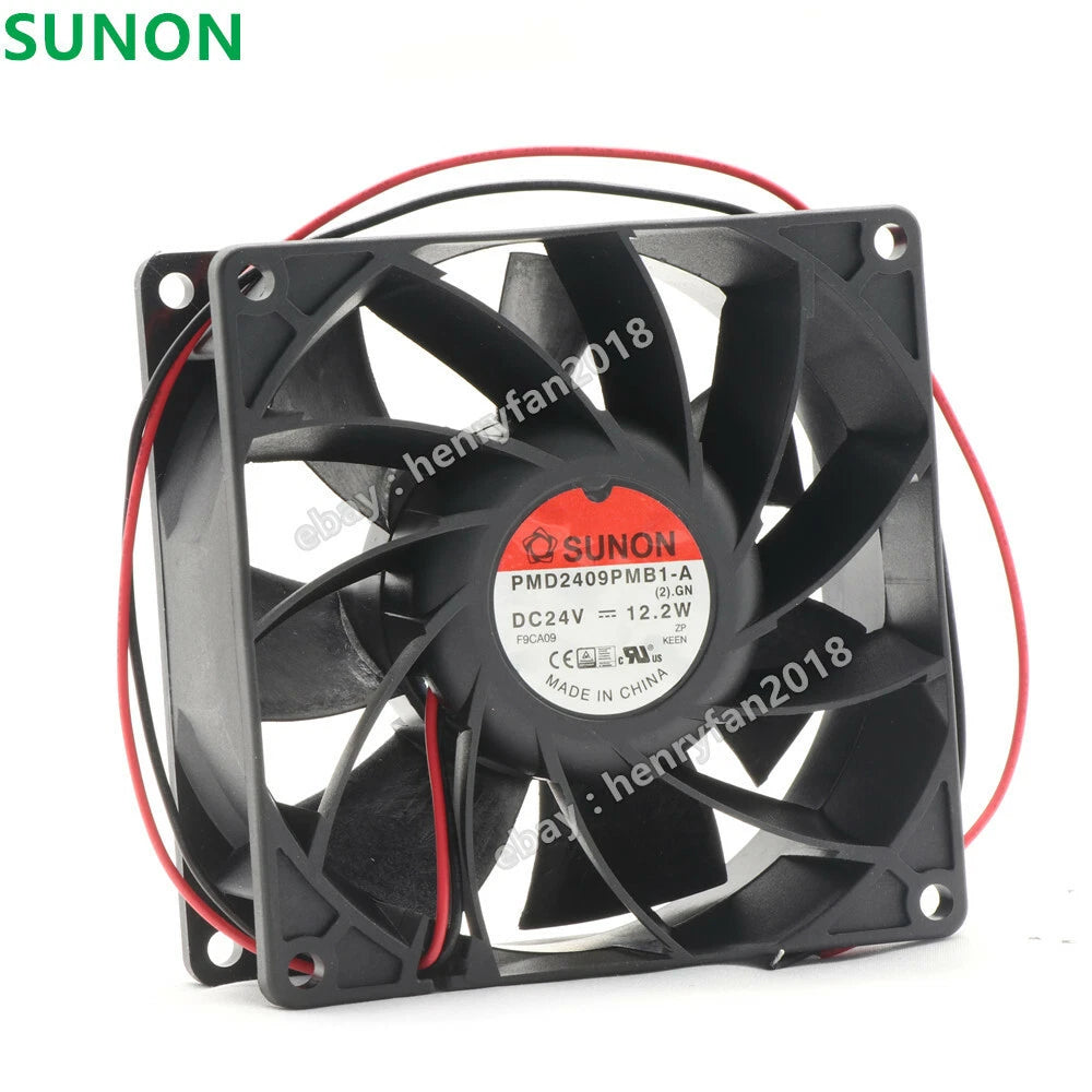 SUNON PMD2409PMB1-A DC 24V 0.51A 12.2W 92x92x38mm For Schneider ATV71 Drive Fan
