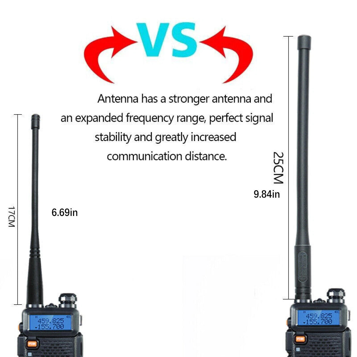 SMA-Female Tactical Antenna For BaoFeng AR-152 UV-5R Two Way Radio Accessories B