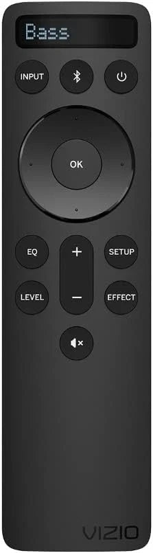 Vizio OEM Replacement Bluetooth Backlit Display Sound Bar Remote BLACK