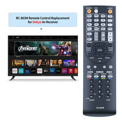 RC-863M Remote Control For Onkyo AV Receiver HT-R2295 HT-R592 HT-S5600