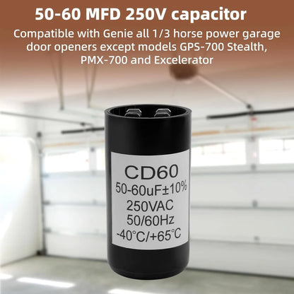 X-18004-b Capacitor Compatible with Genie 18004B Garage Door Opener Motor,...