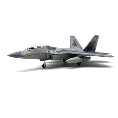 Retro 1/100 US F22 Raptor Stealth Fighter Alloy Jet Aircraft Model Military