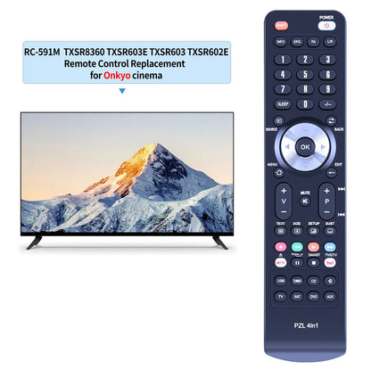 RC-591M Replace Remote Control For Onkyo TXSR8360 TXSR603E TXSR603 TXSR602E