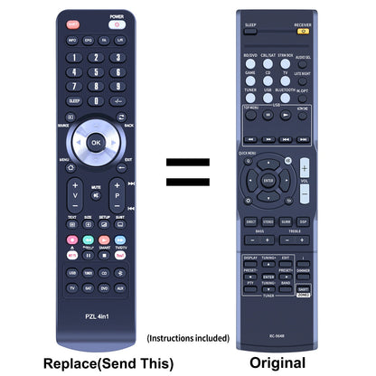 RC-964R Replacement Remote Control For Onkyo TX-SR383