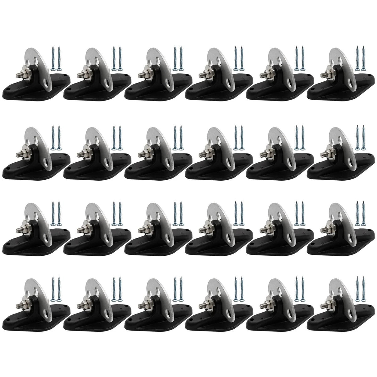ZUDKSUY Electric Fence Insulators 24pcs + pack-24pcs, black