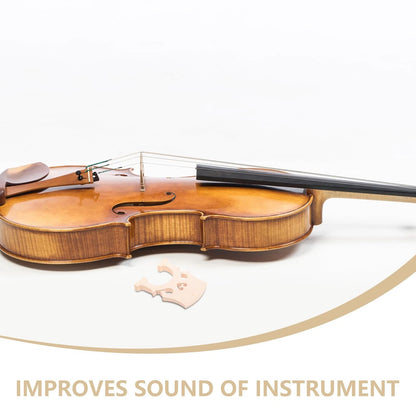 Maple Cello Bridge 3/4 Size Wooden Instrument Part 10.00X8.50X1.20CM, Khaki