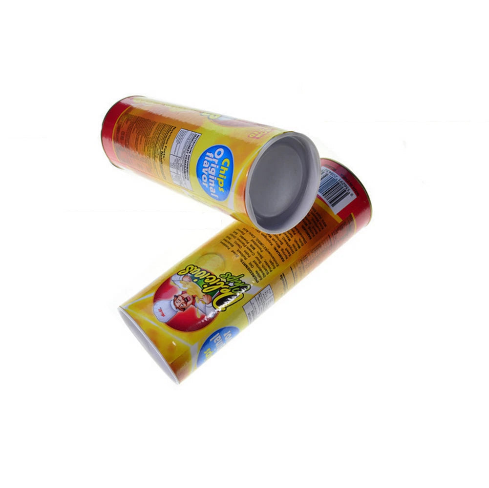 Kid Funny Hallowen Magic Snack Chips Can Flexible Spring Fake Snake Trick Joke