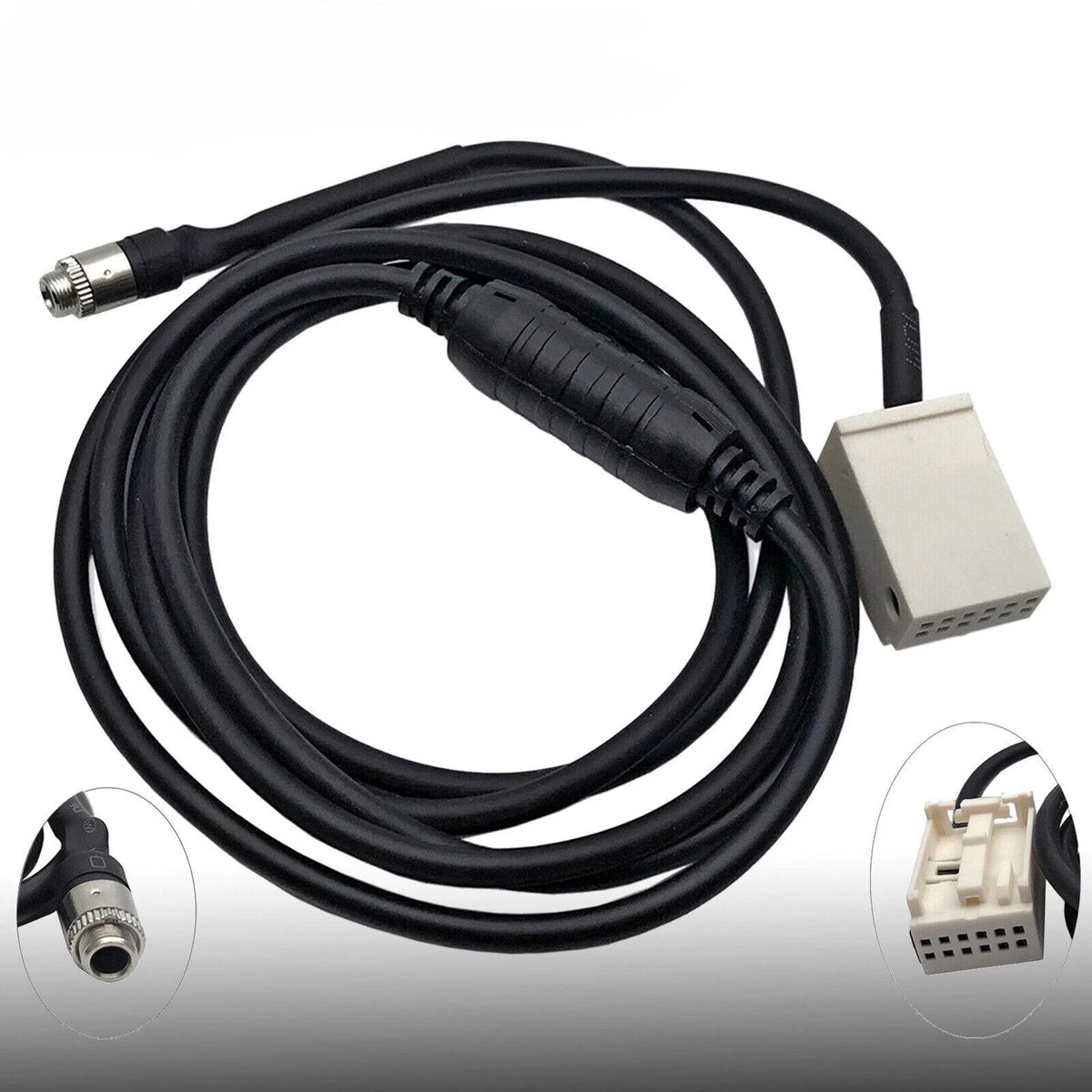 Auto Female AUX Audio Input Adapter Cable Wire For BMW E60/61/65/66/81/83/87/88