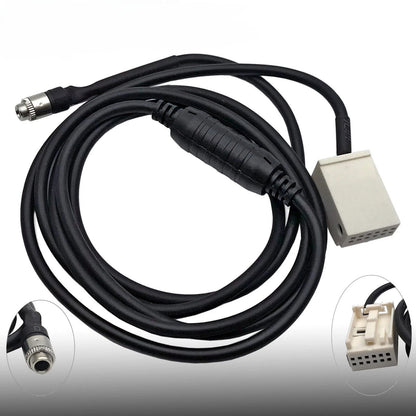 Auto Female AUX Audio Input Adapter Cable Wire For BMW E60/61/65/66/81/83/87/88