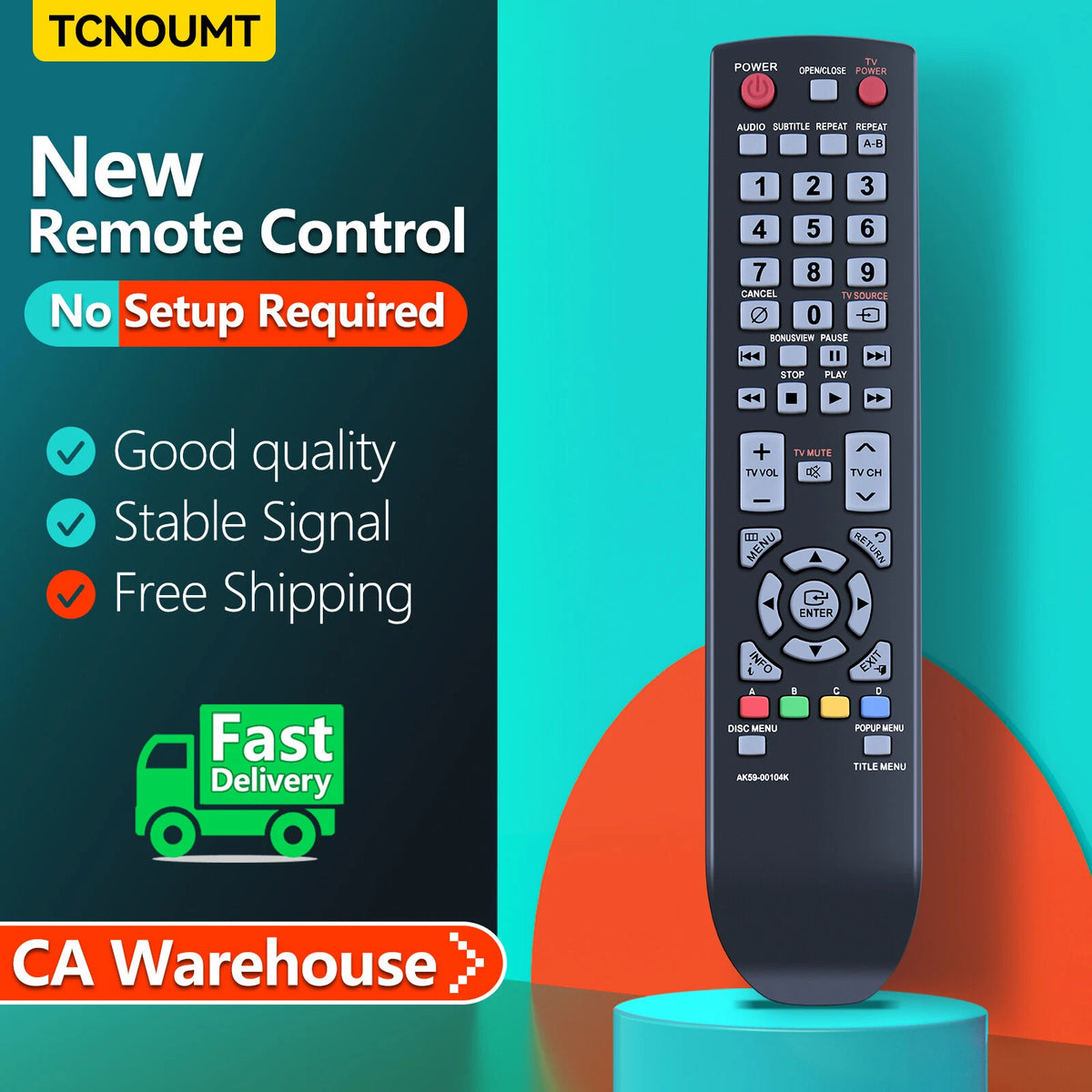 AK59-00104K Remote Control For Samsung Player BDP1590 BDP1600 BDP1650