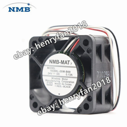 NMB 1608KL-05W-B69 DC 24V 0.13A 40*40*20MM For Fanuc Cooling Fan A90L-0001-0507
