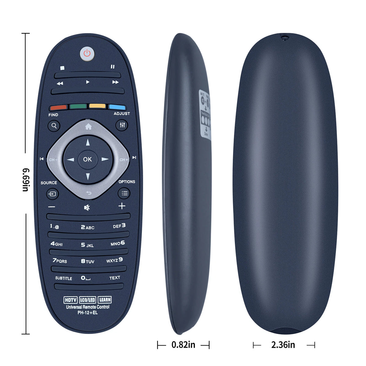 Universal Remote Control PH-12+EL For Philip s LCD LED 3D Smart TV & DVD Player