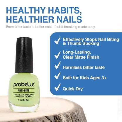 0.5 Fl Oz (Pack of 1), Probelle Anti-Bite, Nail Biting Treatment for Kids &...