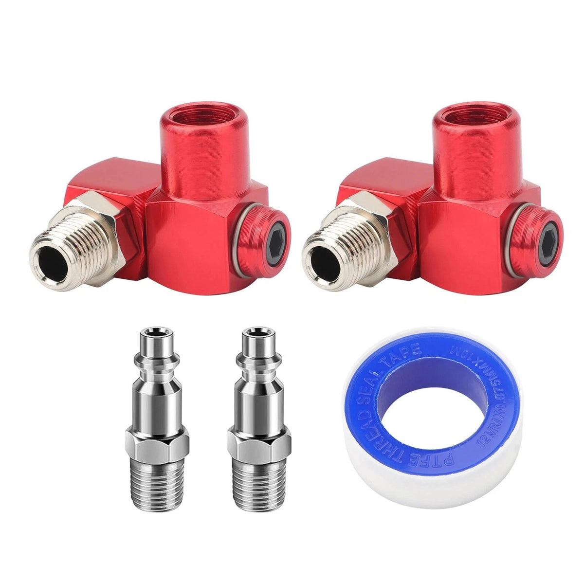 360° Full Rotation Air Tool Adapter 360 Degree  1/4'' NPT for Air Impact