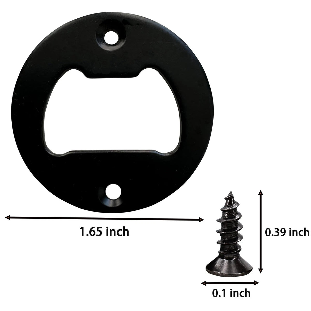 Bottle Opener Insert - 50 Sets Stainless Steel Inserts Kit 50 SETS, Black